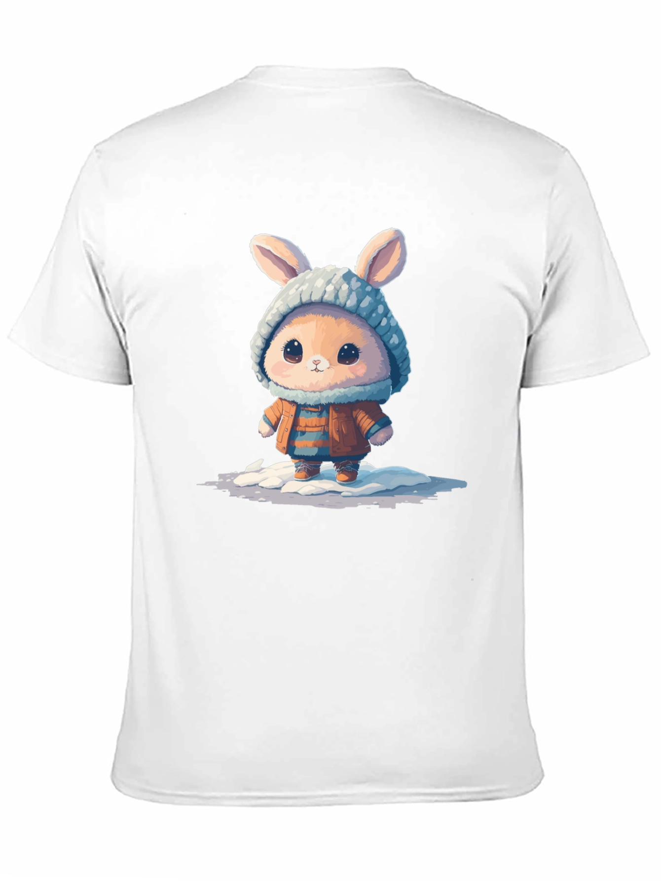 Cute Bunny Graphic Tee - Unisex Cotton T-Shirt