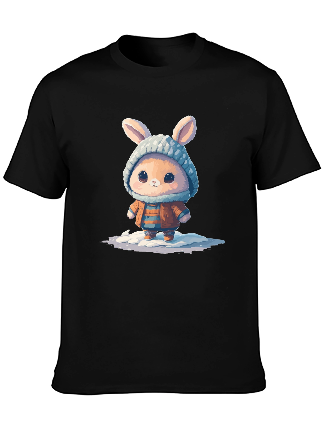 Cute Bunny Graphic Tee - Unisex Cotton T-Shirt