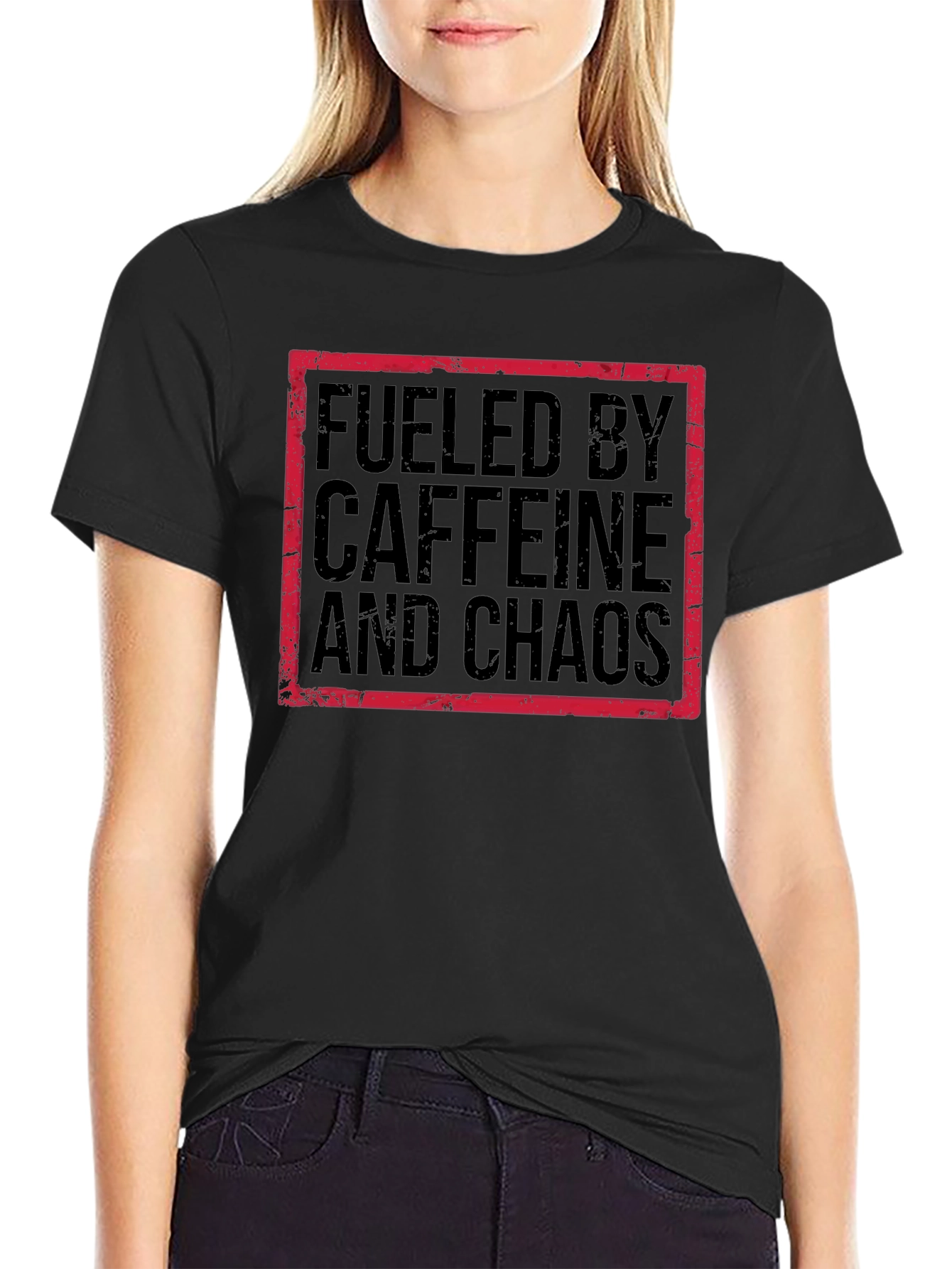 Fueled by Caffeine and Chaos Graphic Tee