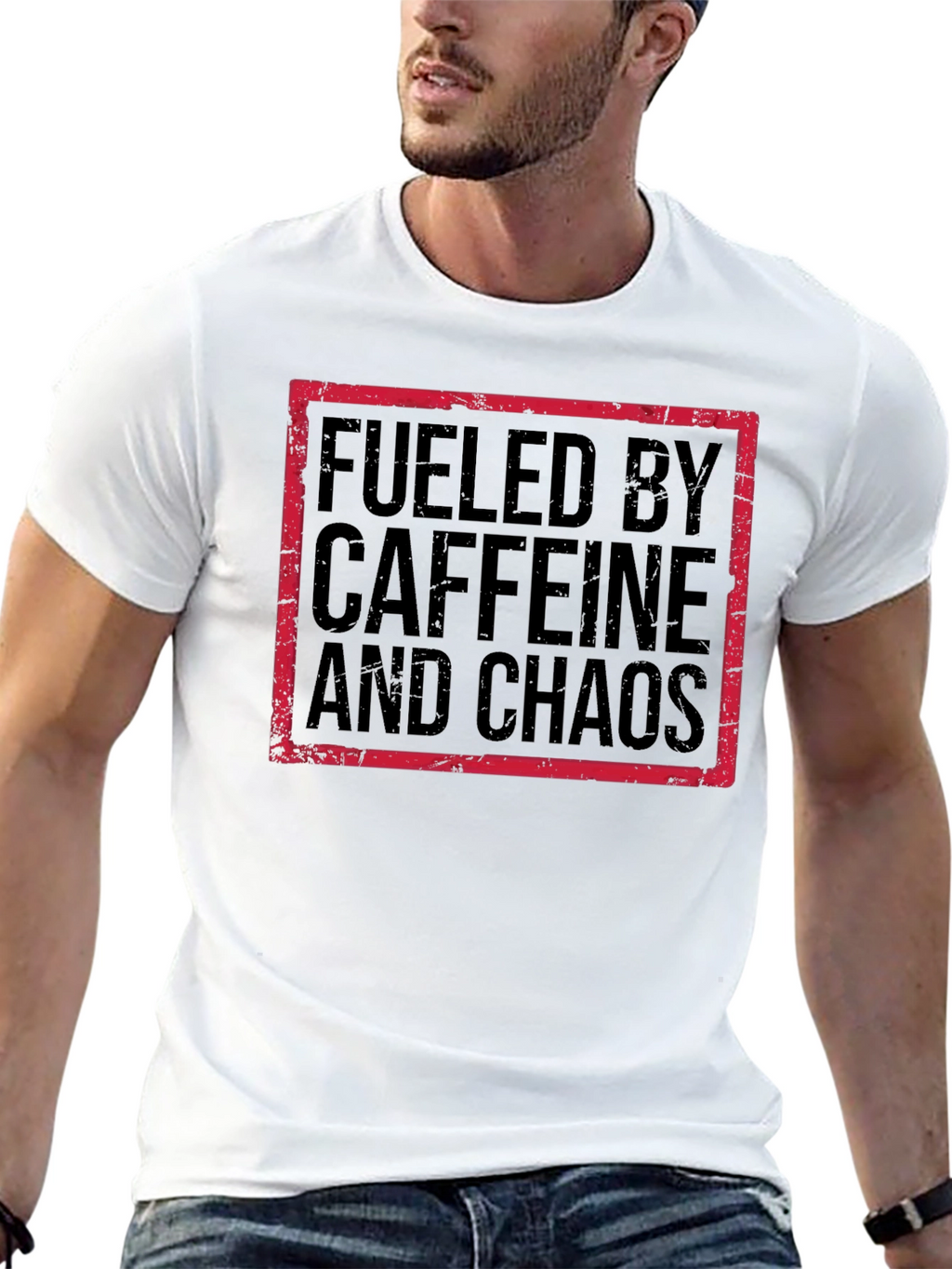 Fueled by Caffeine and Chaos Graphic Tee