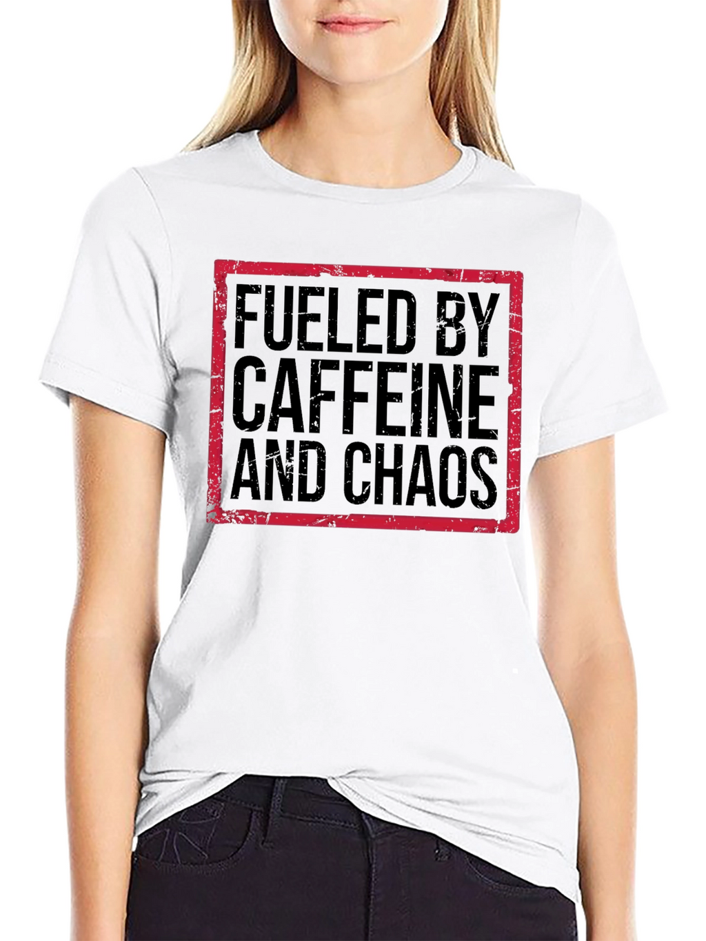 Fueled by Caffeine and Chaos Graphic Tee