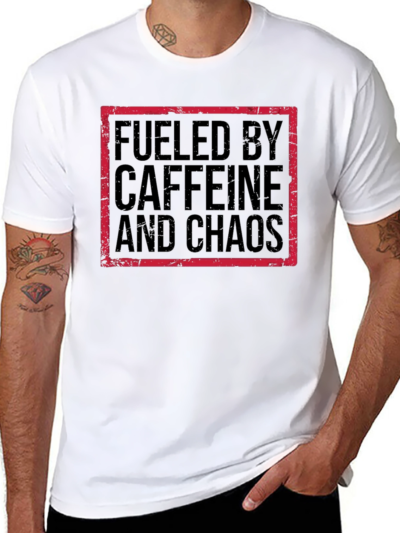 Fueled by Caffeine and Chaos Graphic Tee