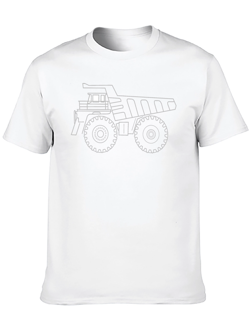 Dump Truck Outline Graphic Tee