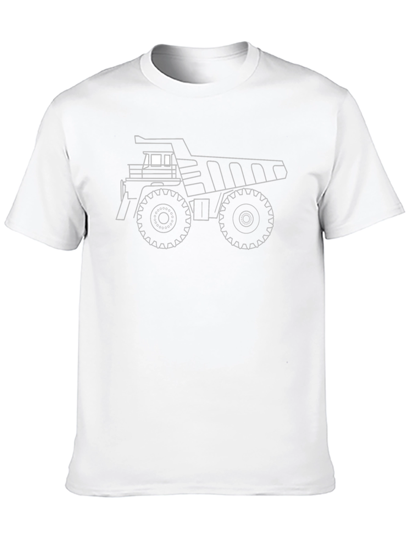 Dump Truck Outline Graphic Tee