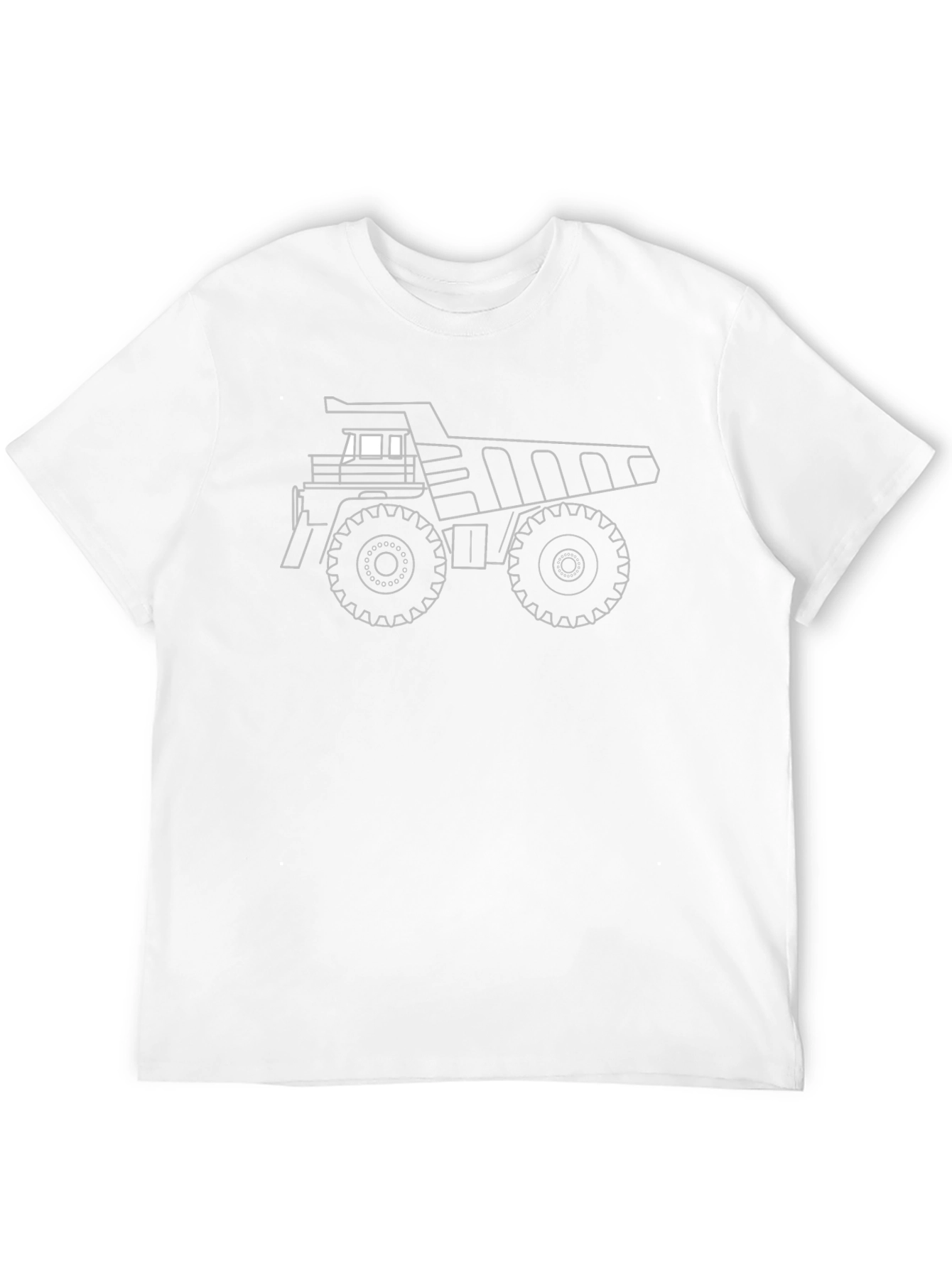 Dump Truck Outline Graphic Tee