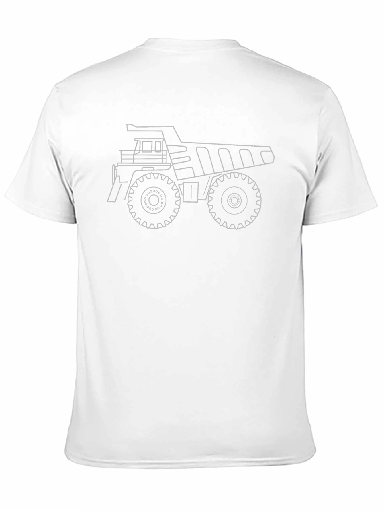 Dump Truck Outline Graphic Tee