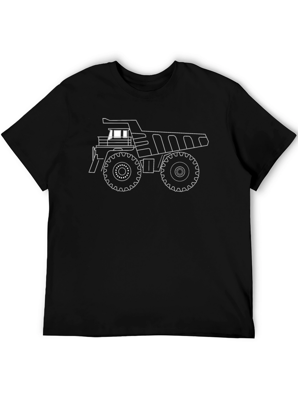 Dump Truck Outline Graphic Tee
