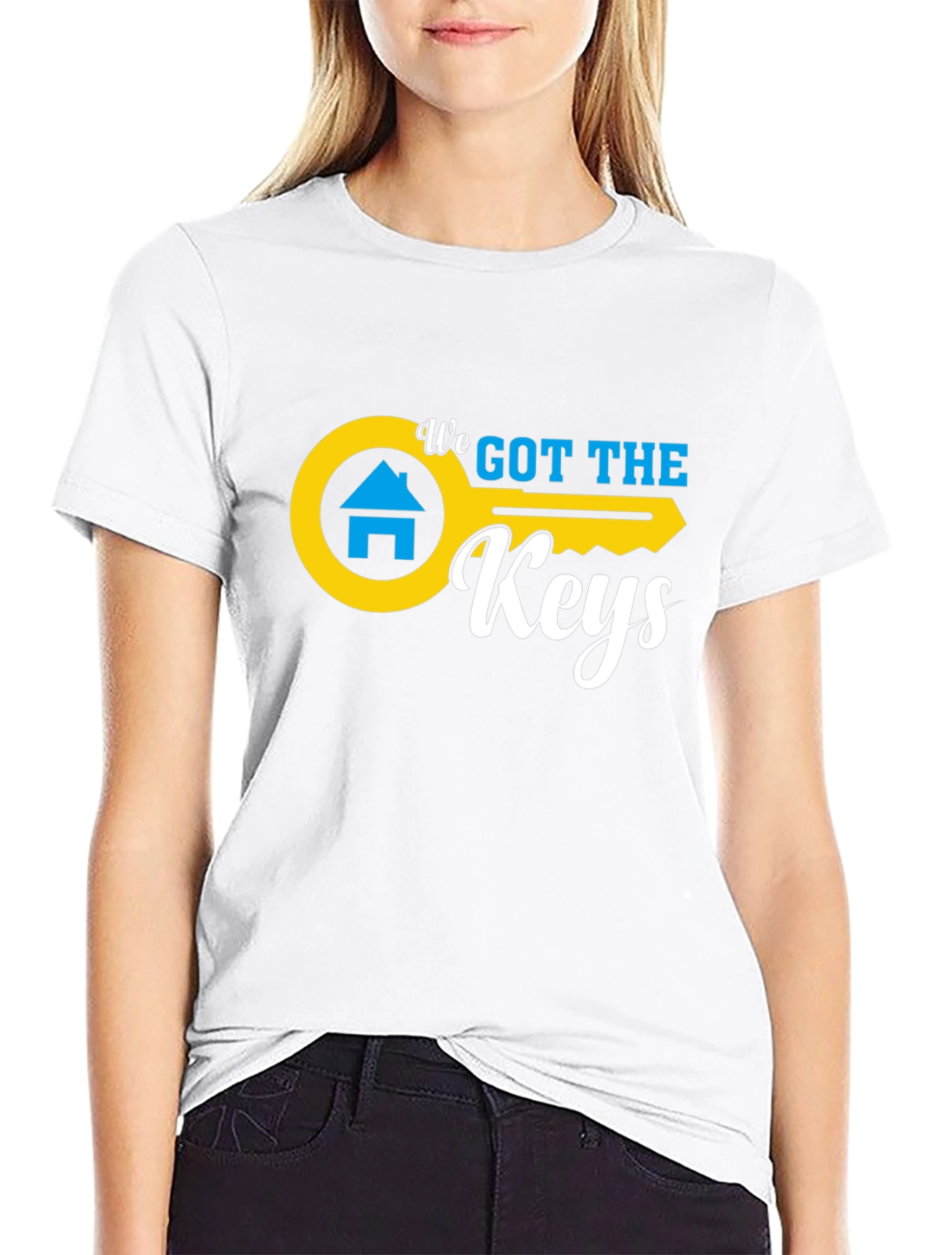 We Got The Keys Black Graphic Tee
