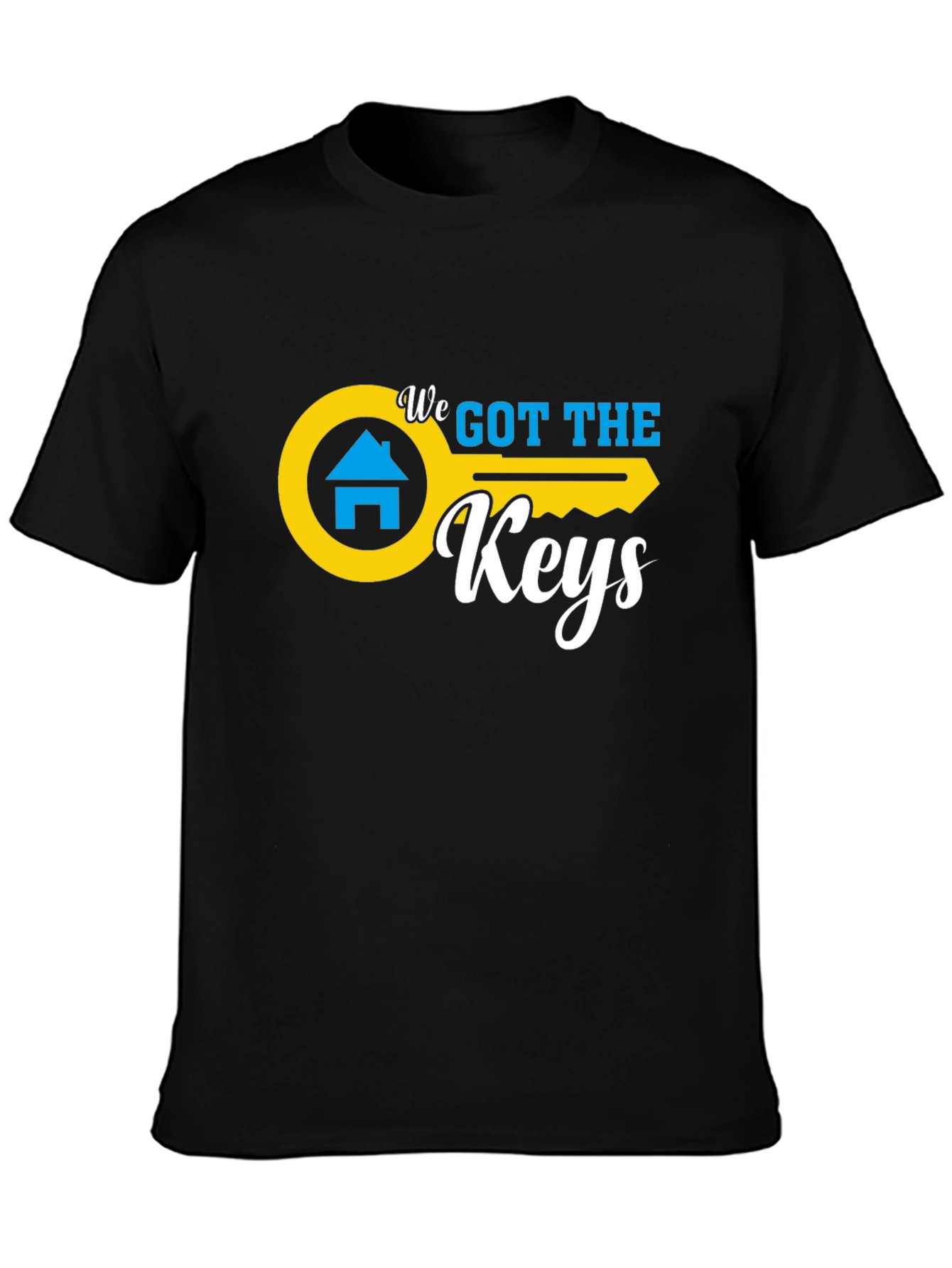 We Got The Keys Black Graphic Tee