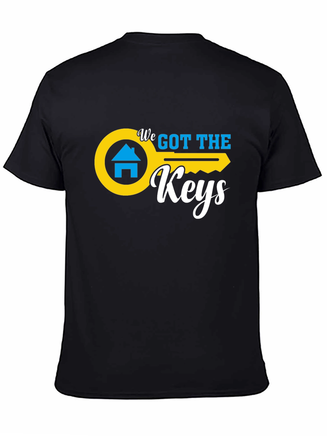 We Got The Keys Black Graphic Tee
