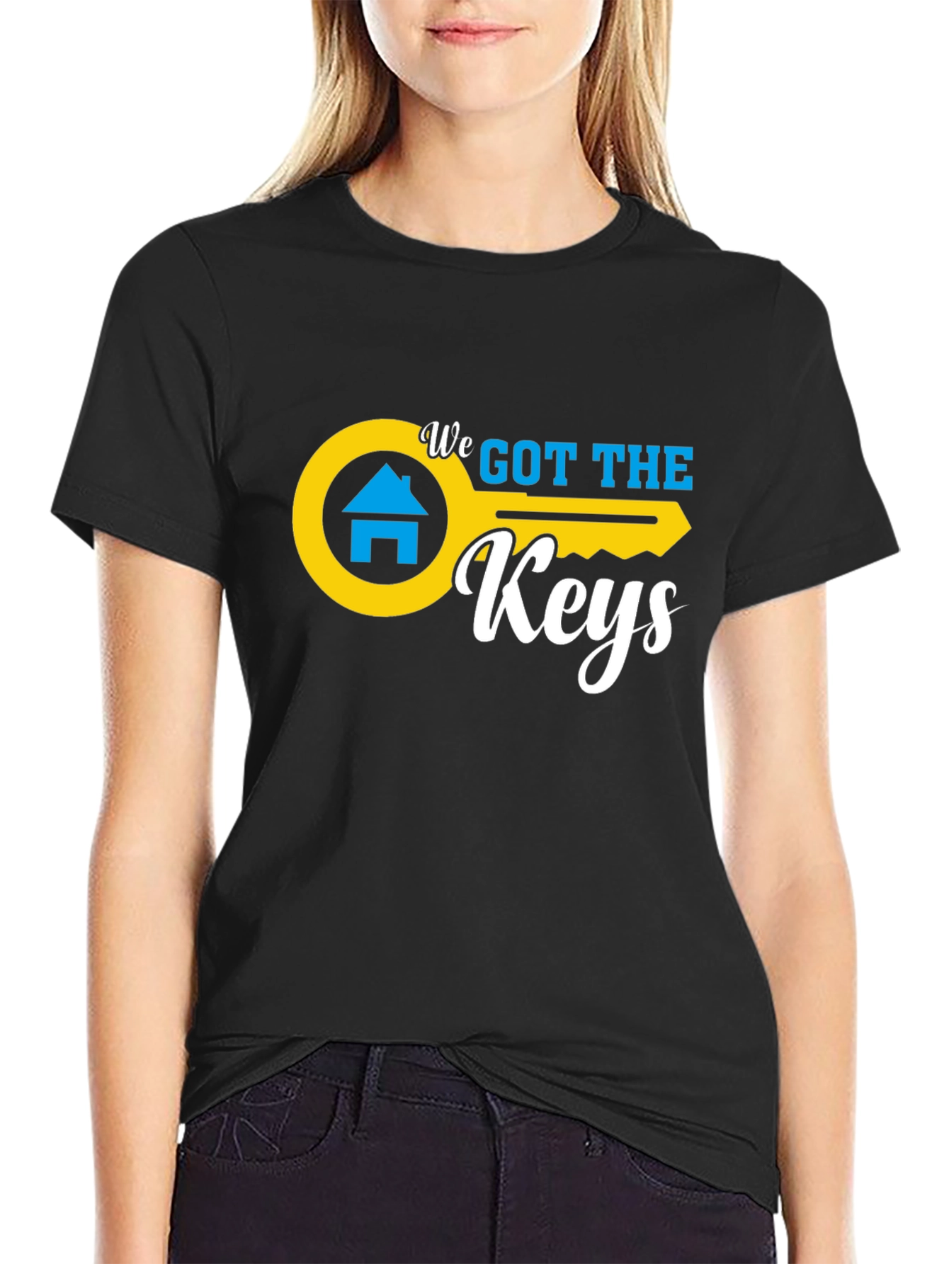 We Got The Keys Black Graphic Tee