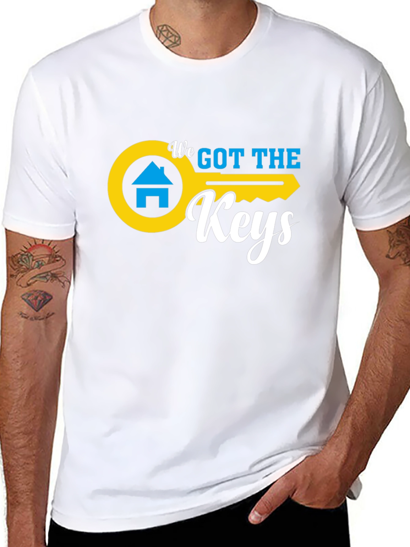 We Got The Keys Black Graphic Tee