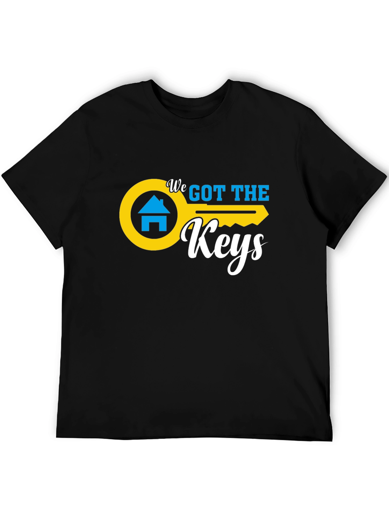 We Got The Keys Black Graphic Tee