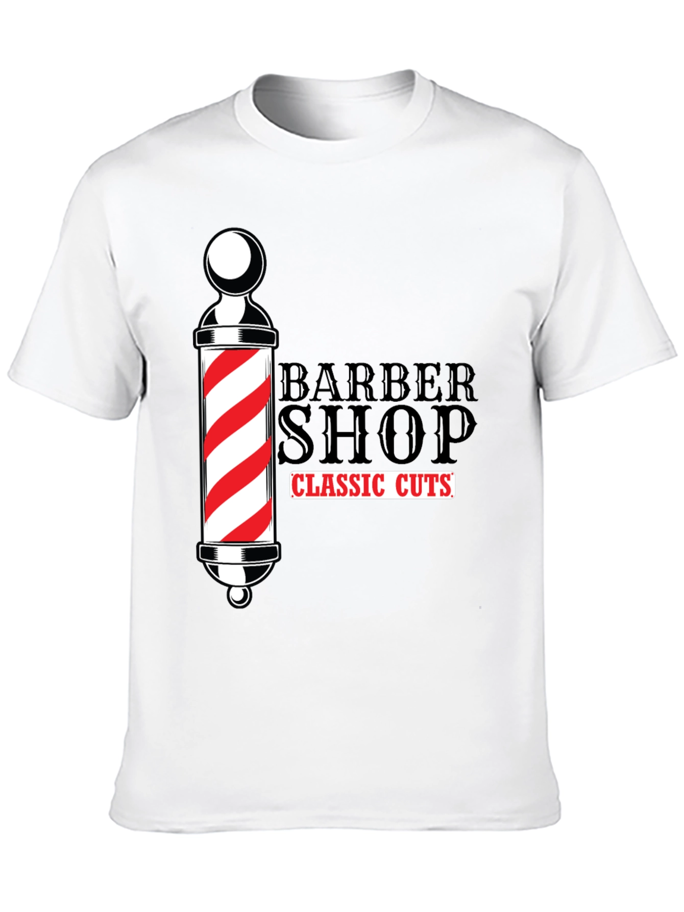 Barber Shop Classic Cuts Black T-Shirt