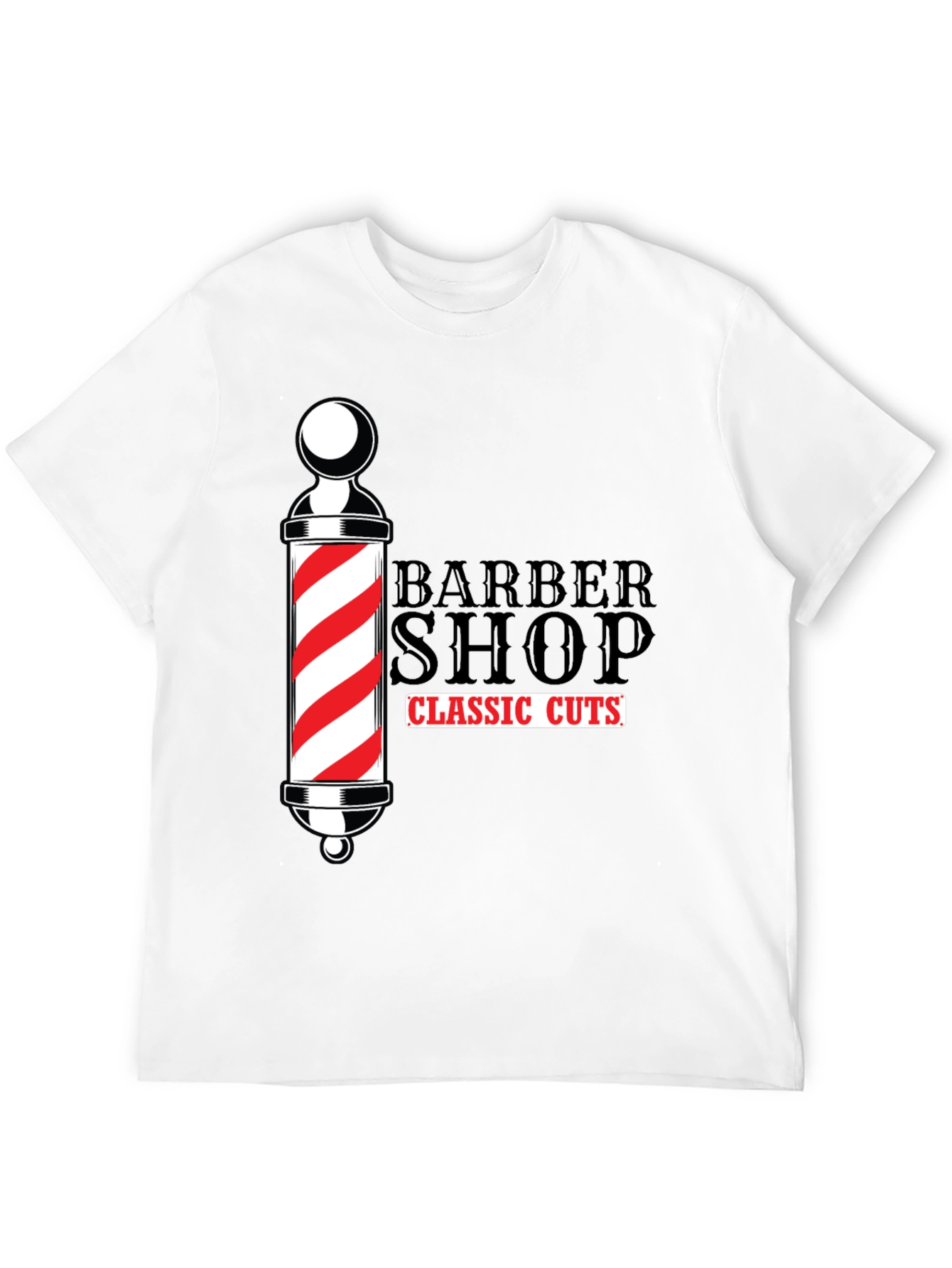 Barber Shop Classic Cuts Black T-Shirt