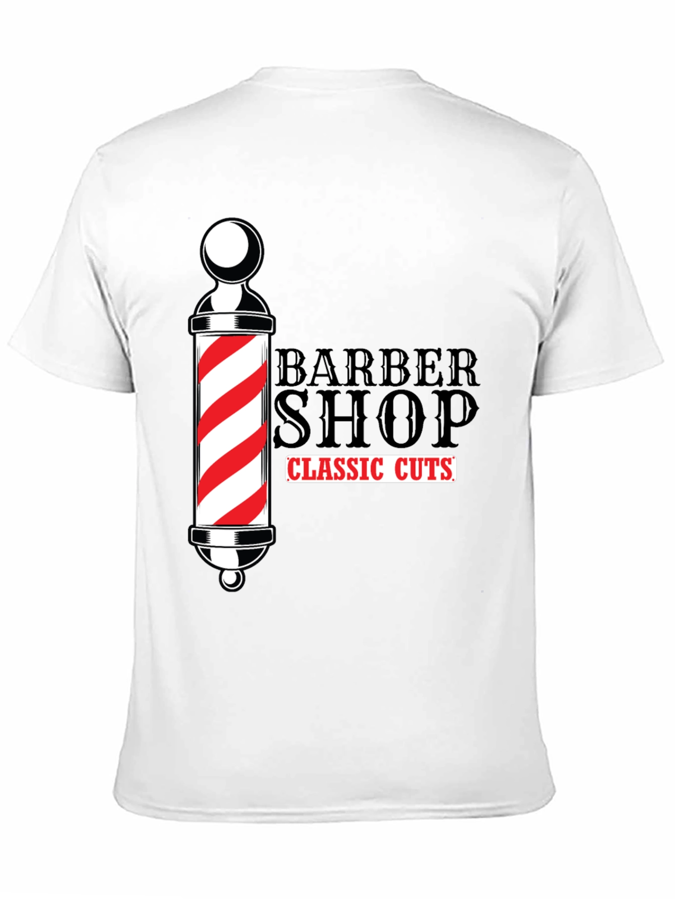 Barber Shop Classic Cuts Black T-Shirt