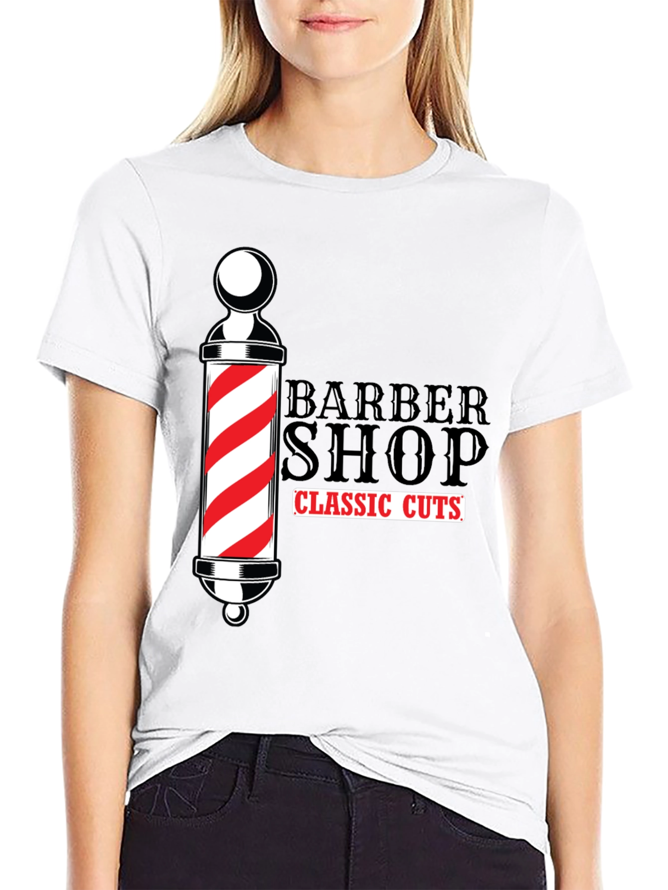 Barber Shop Classic Cuts Black T-Shirt