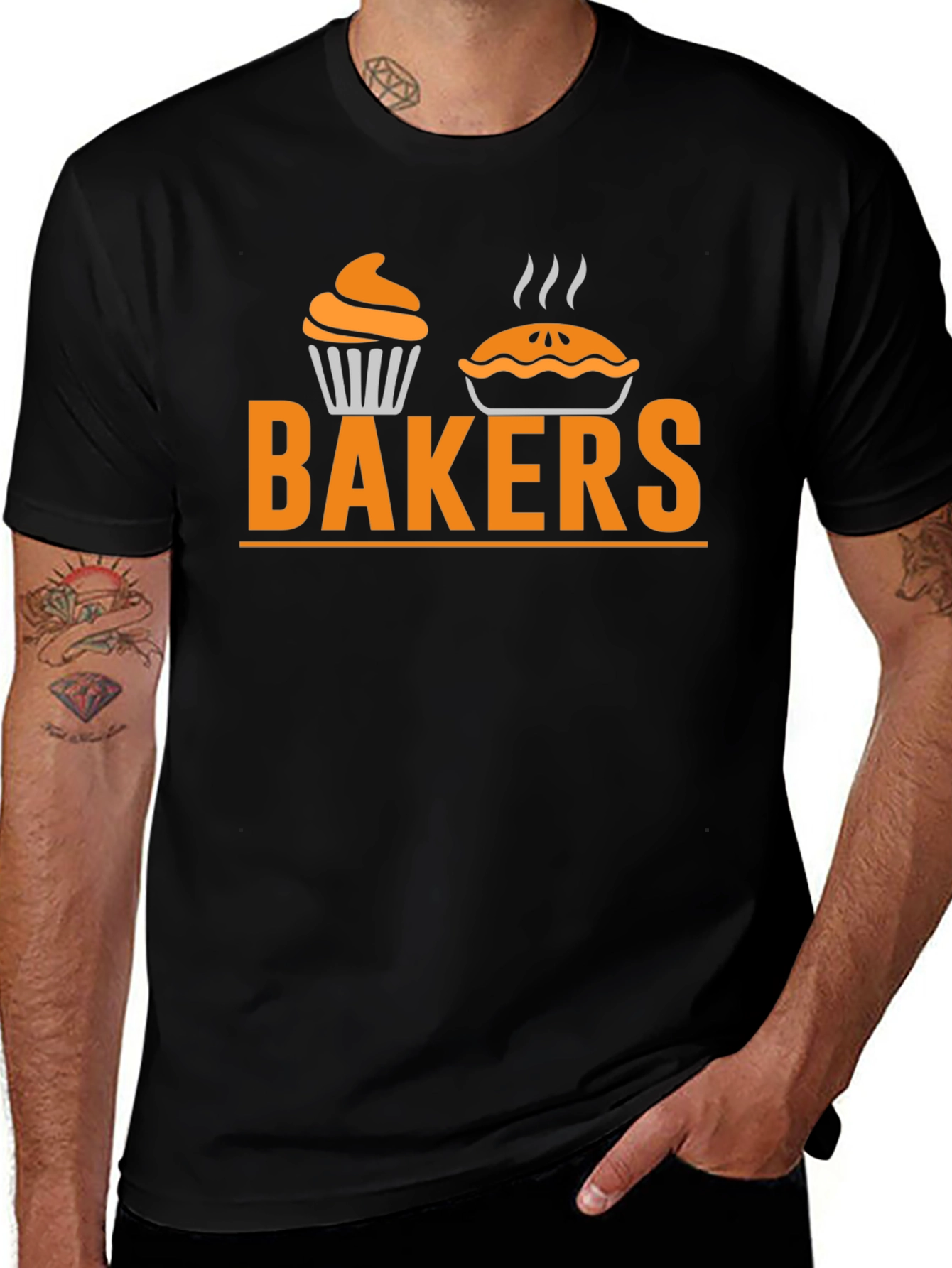 Bakers Graphic T-Shirt - Cupcake & Pie Design