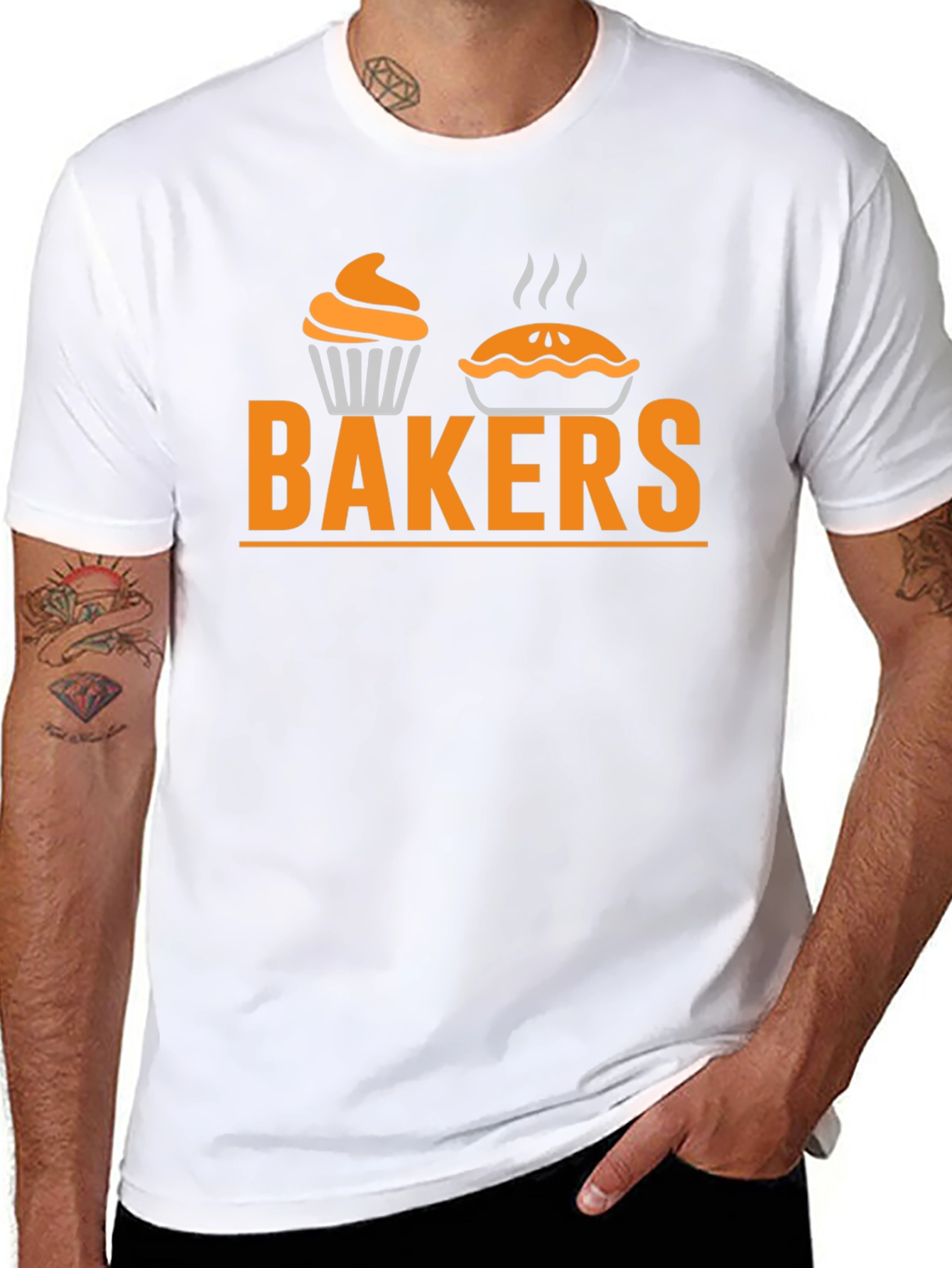 Bakers Graphic T-Shirt - Cupcake & Pie Design