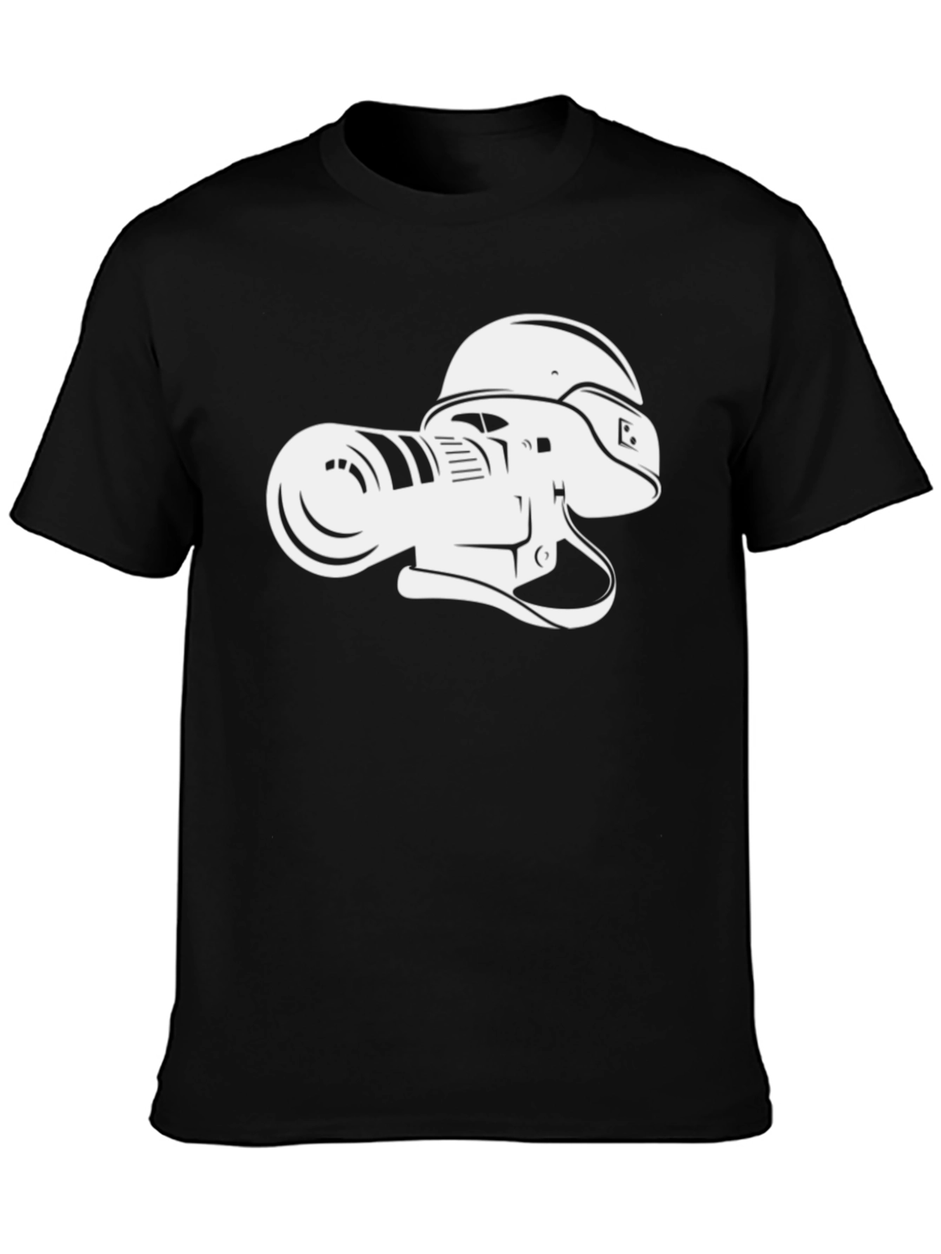 Camera Helmet Black T-Shirt
