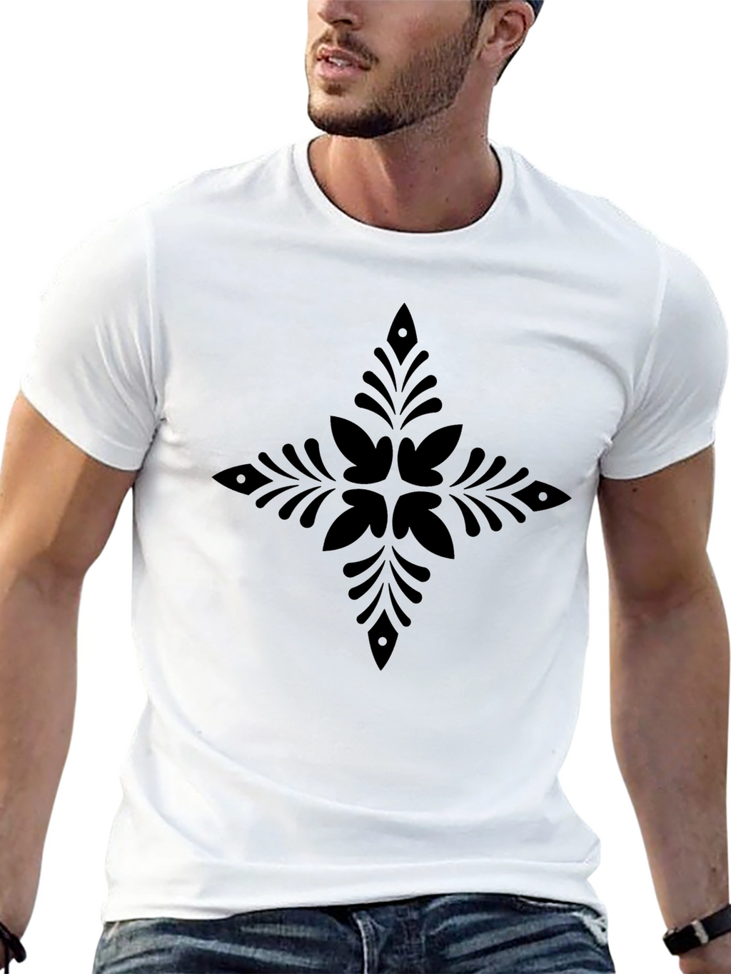Stylish Black Graphic Tee