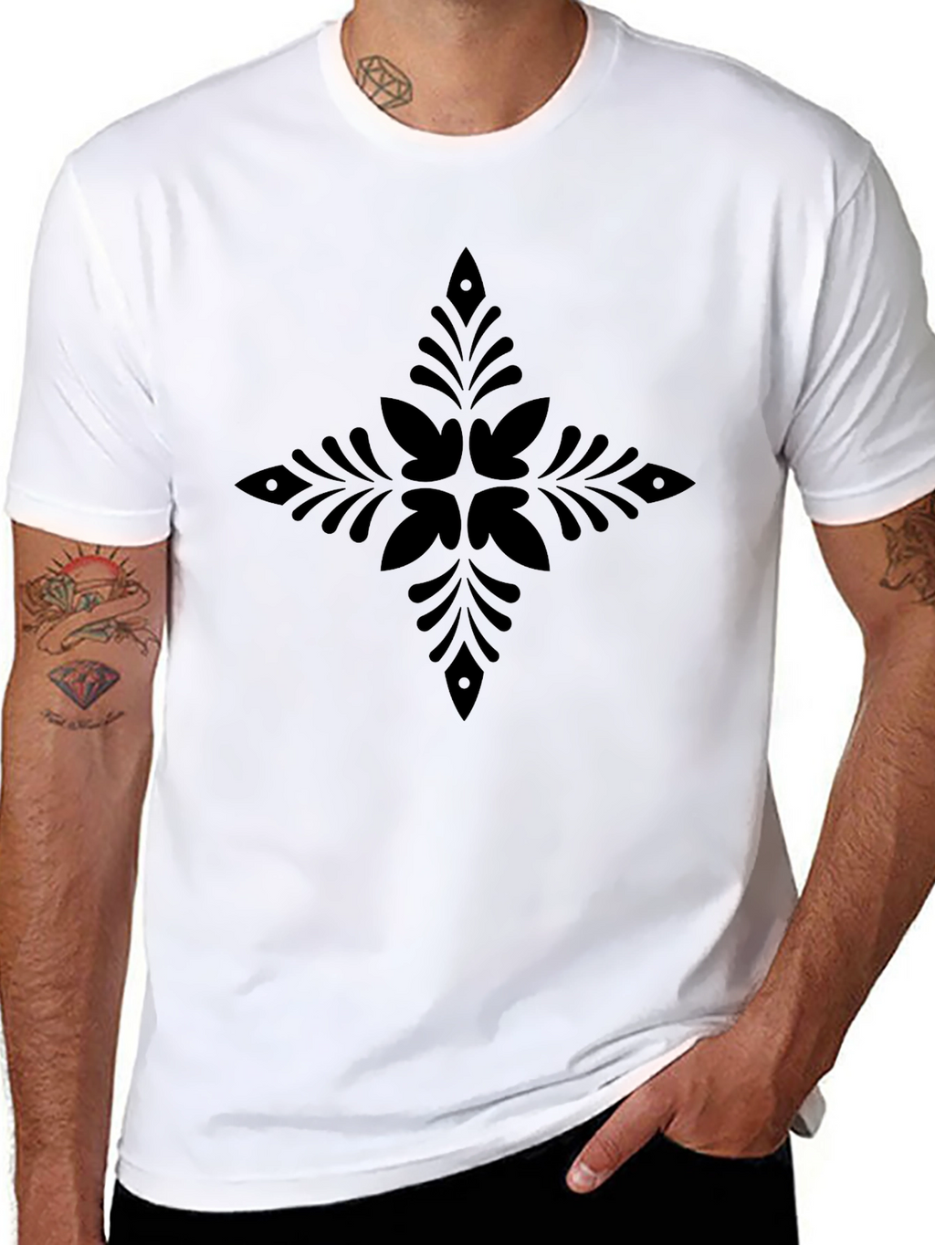 Stylish Black Graphic Tee