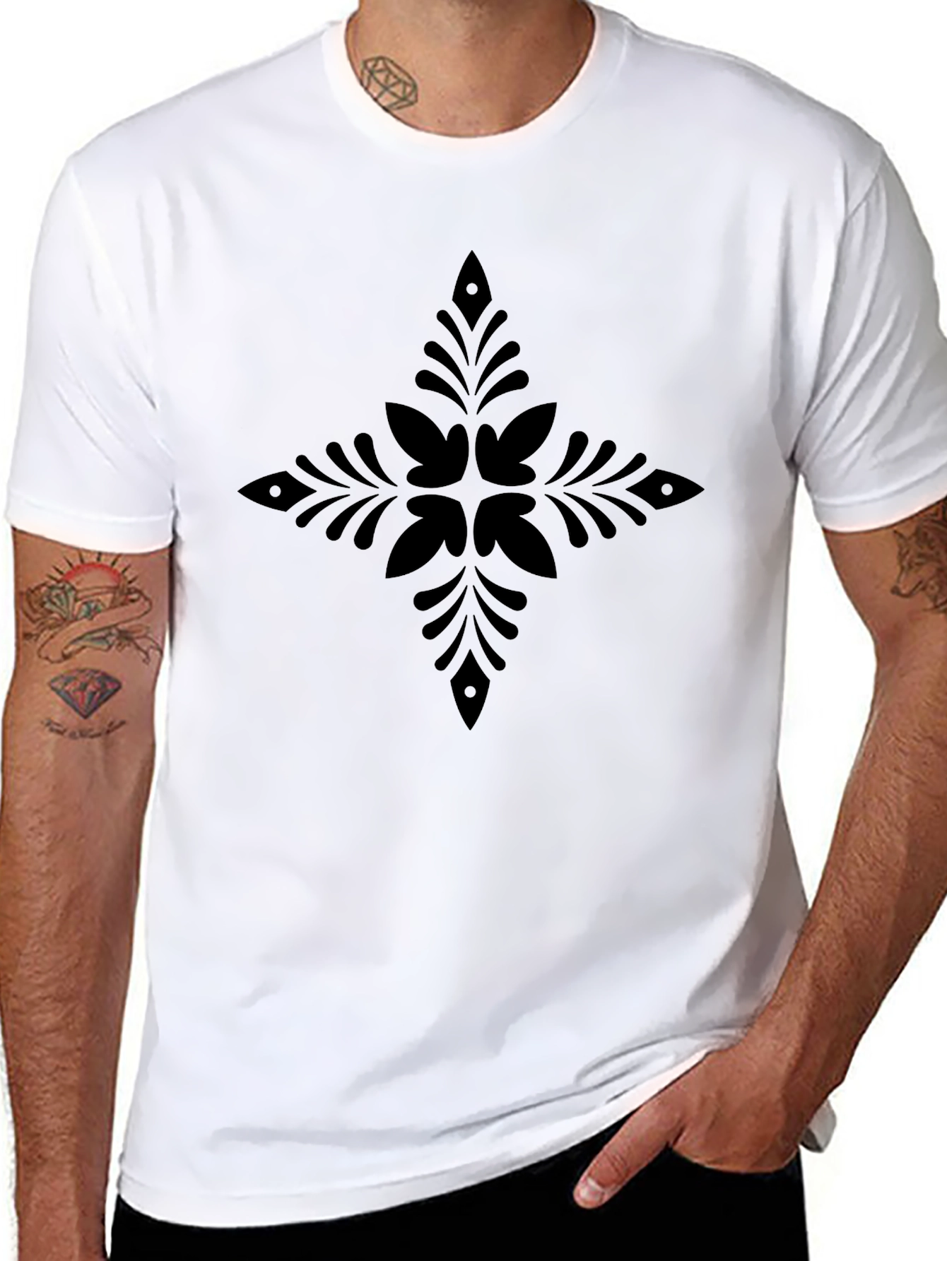 Stylish Black Graphic Tee
