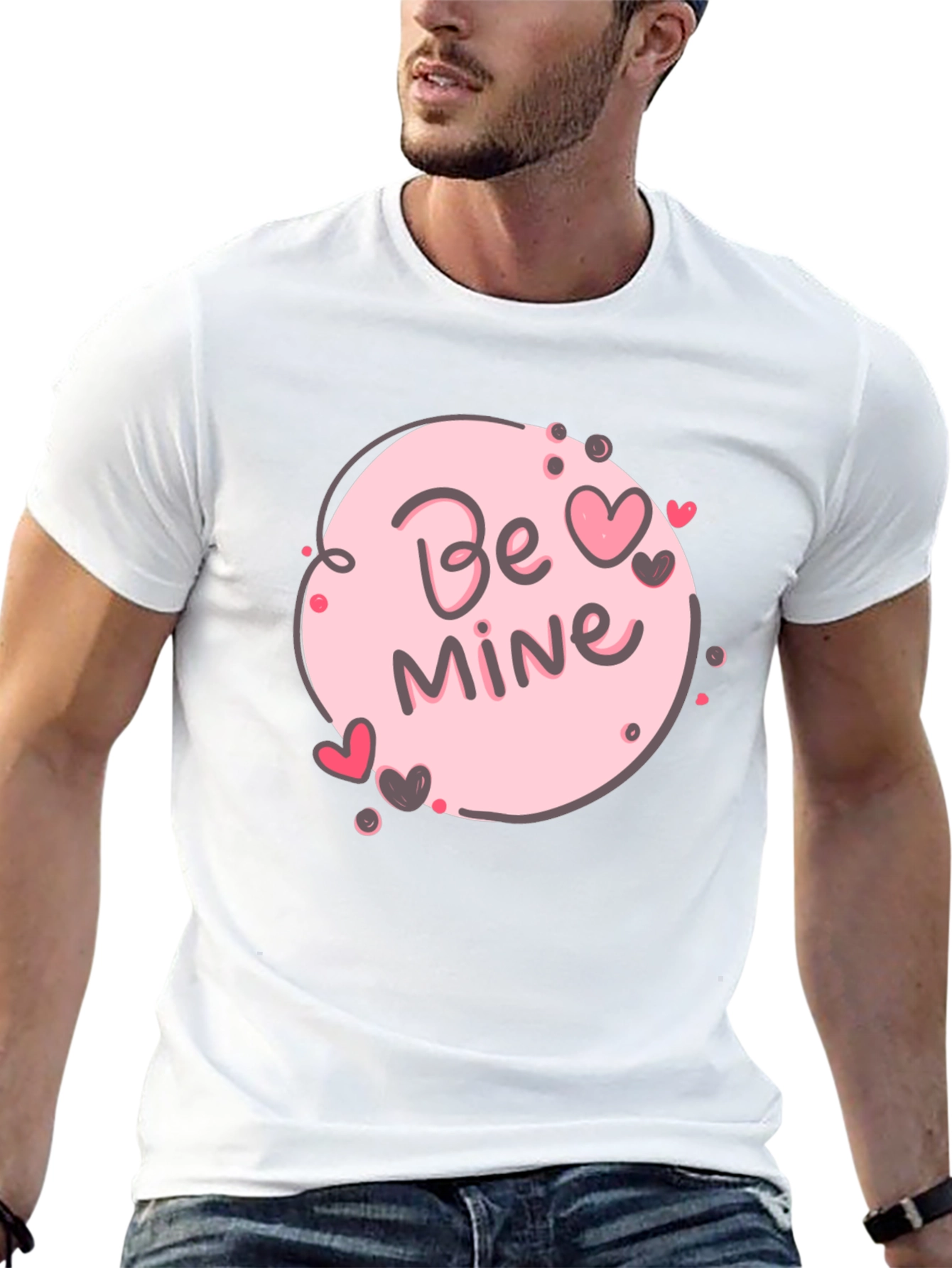 Be Mine Valentines Day T-Shirt - Cute Heart Design