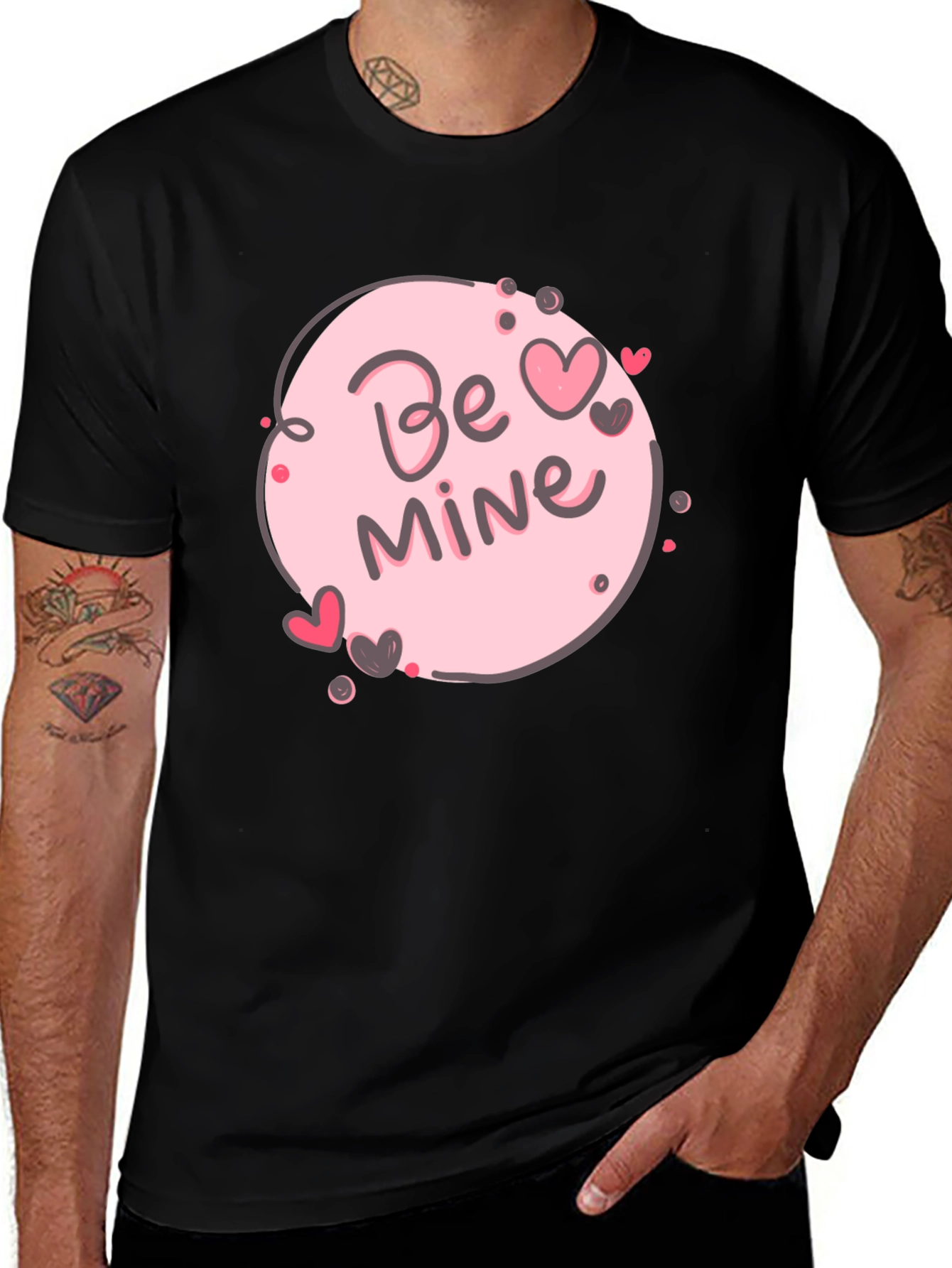 Be Mine Valentines Day T-Shirt - Cute Heart Design