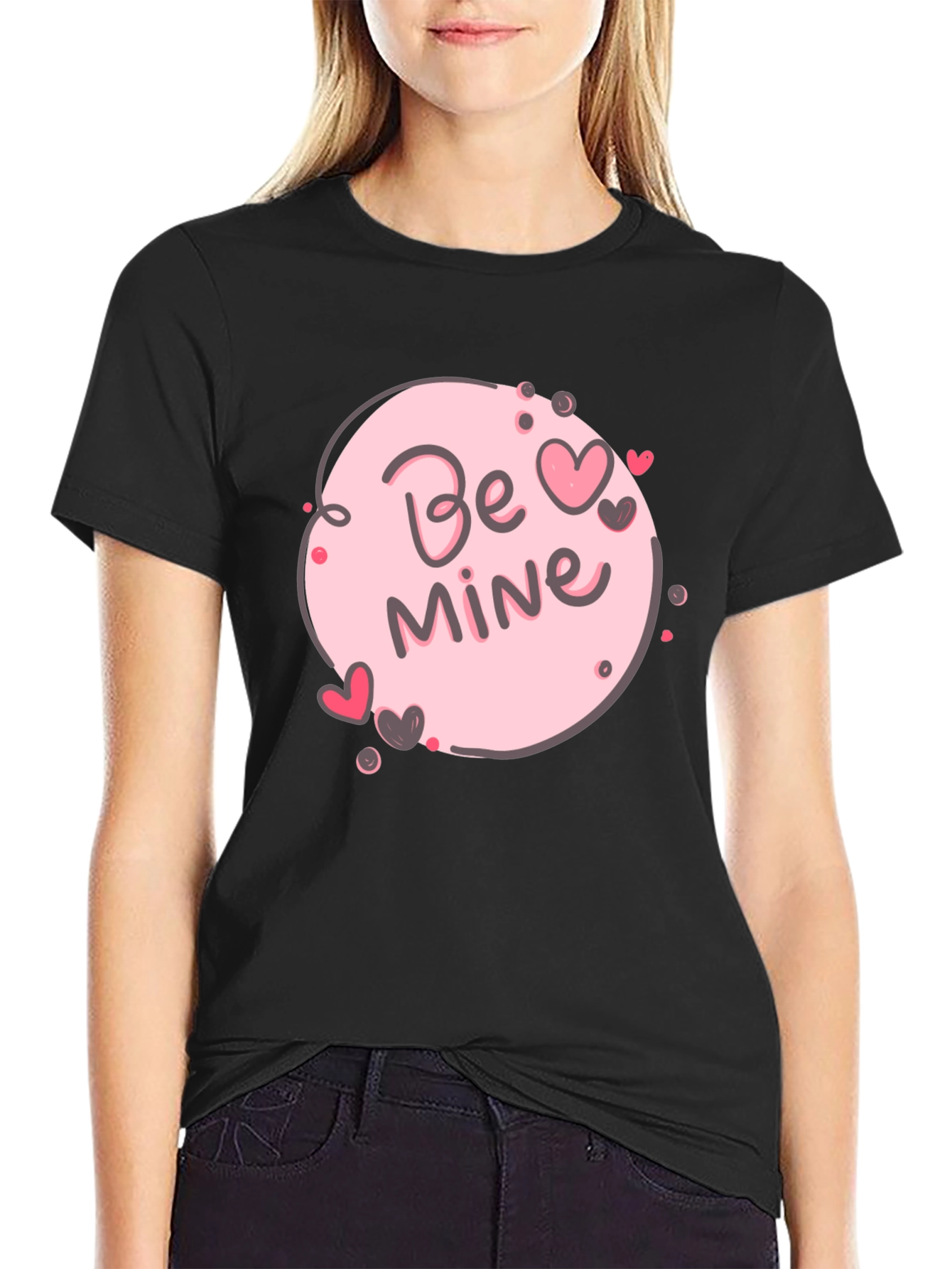 Be Mine Valentines Day T-Shirt - Cute Heart Design