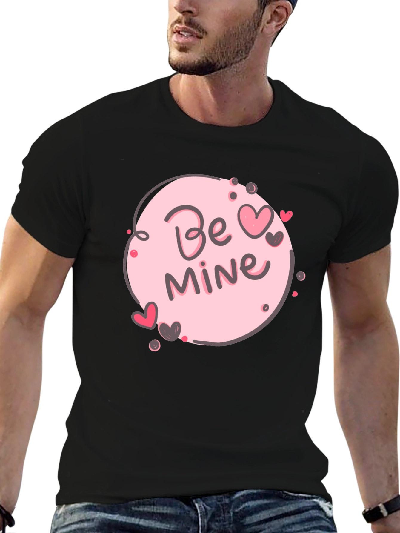 Be Mine Valentines Day T-Shirt - Cute Heart Design