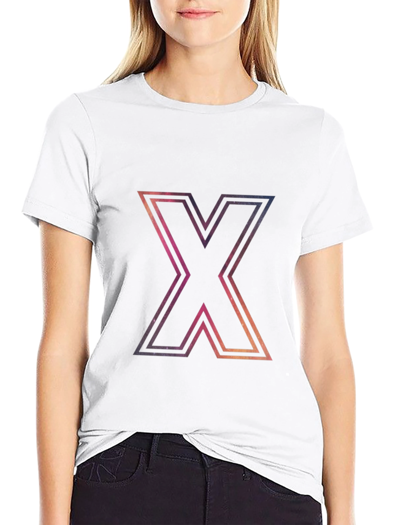 Cosmic X Graphic Black T-Shirt