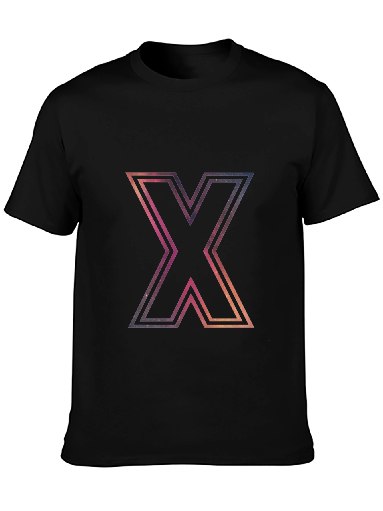 Cosmic X Graphic Black T-Shirt