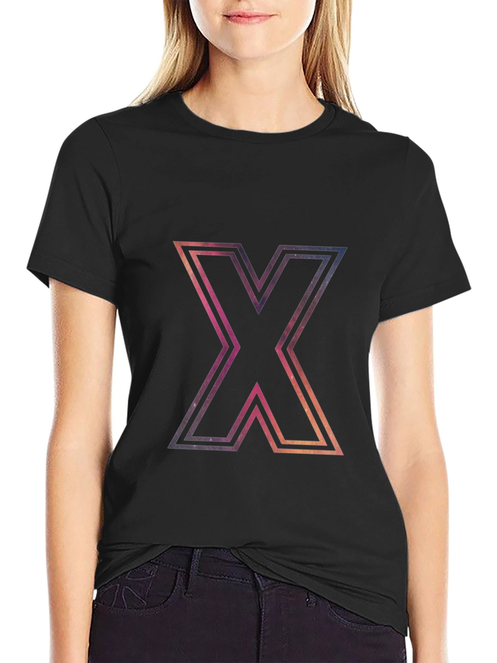 Cosmic X Graphic Black T-Shirt