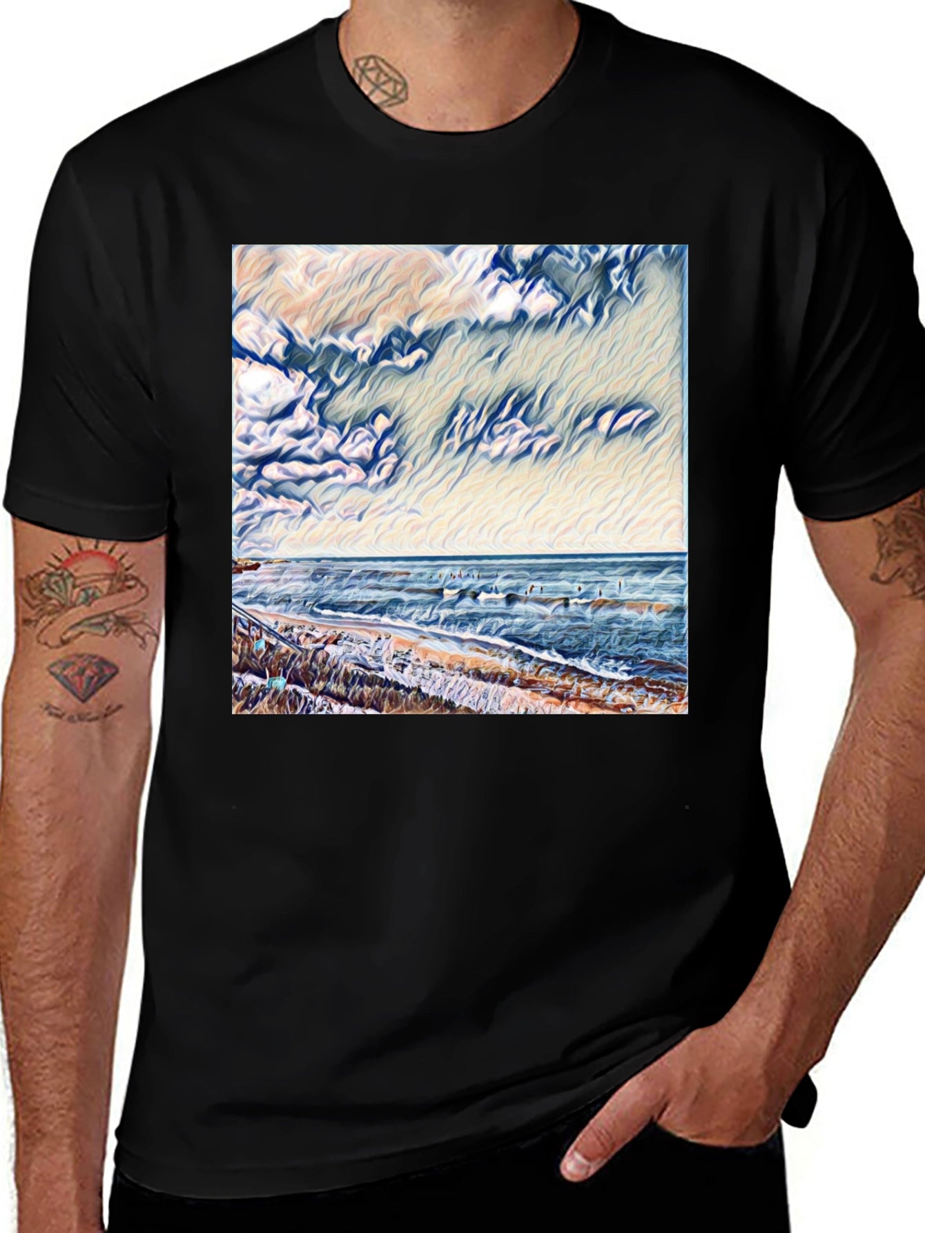 Ocean Scene Graphic Tee