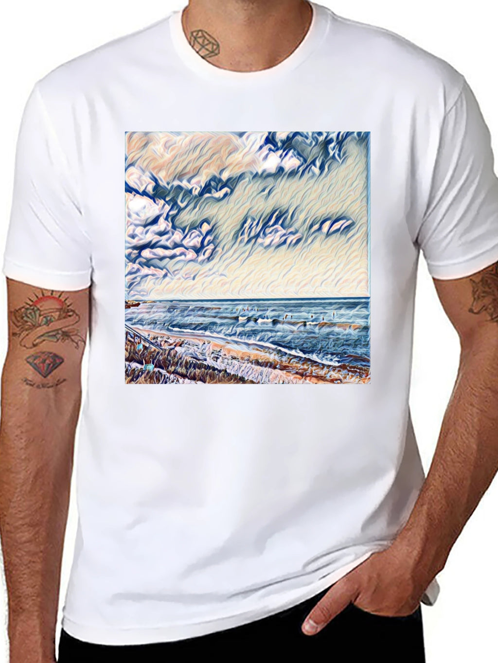 Ocean Scene Graphic Tee