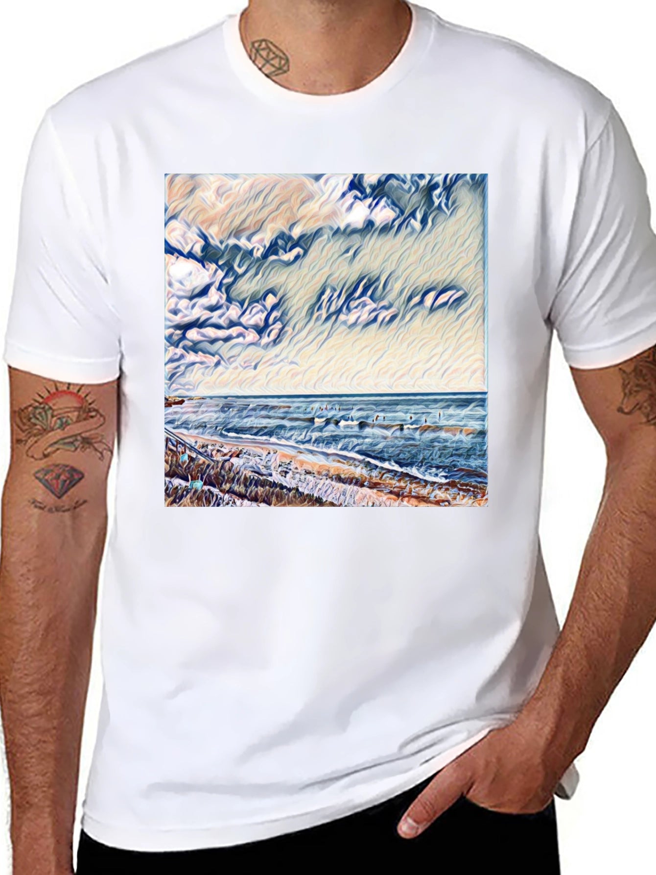 Ocean Scene Graphic Tee