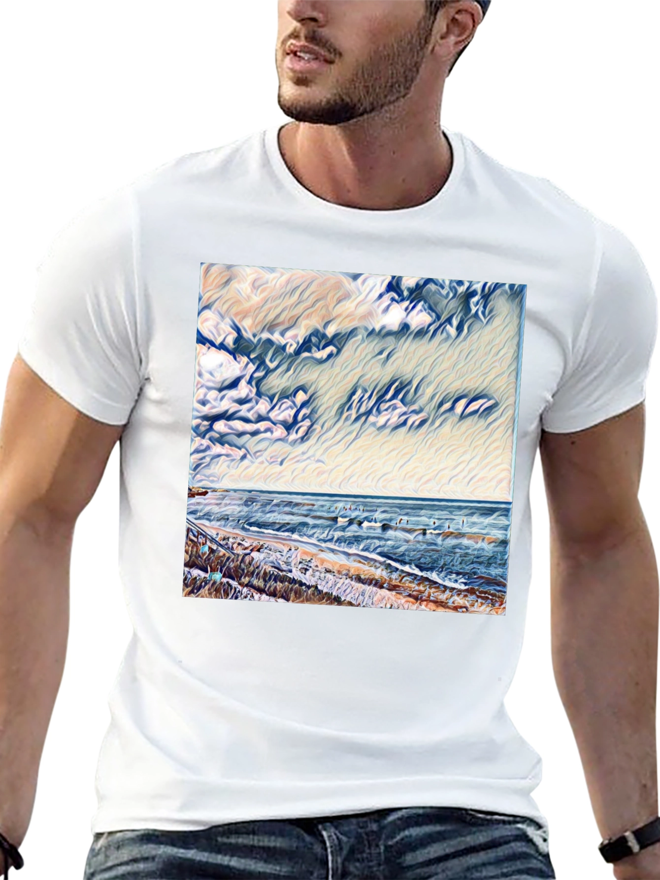 Ocean Scene Graphic Tee