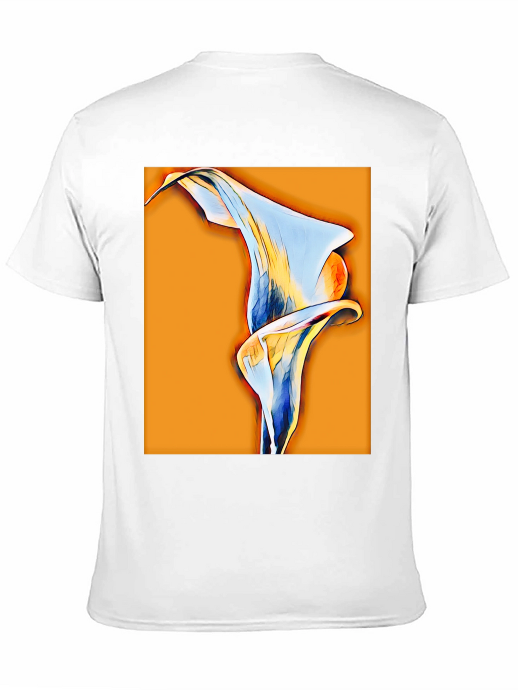 Abstract Calla Lily Graphic Tee - Black