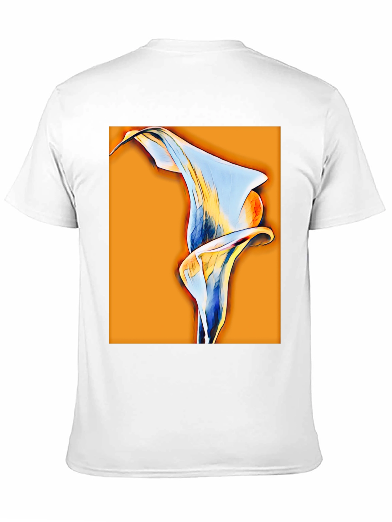 Abstract Calla Lily Graphic Tee - Black
