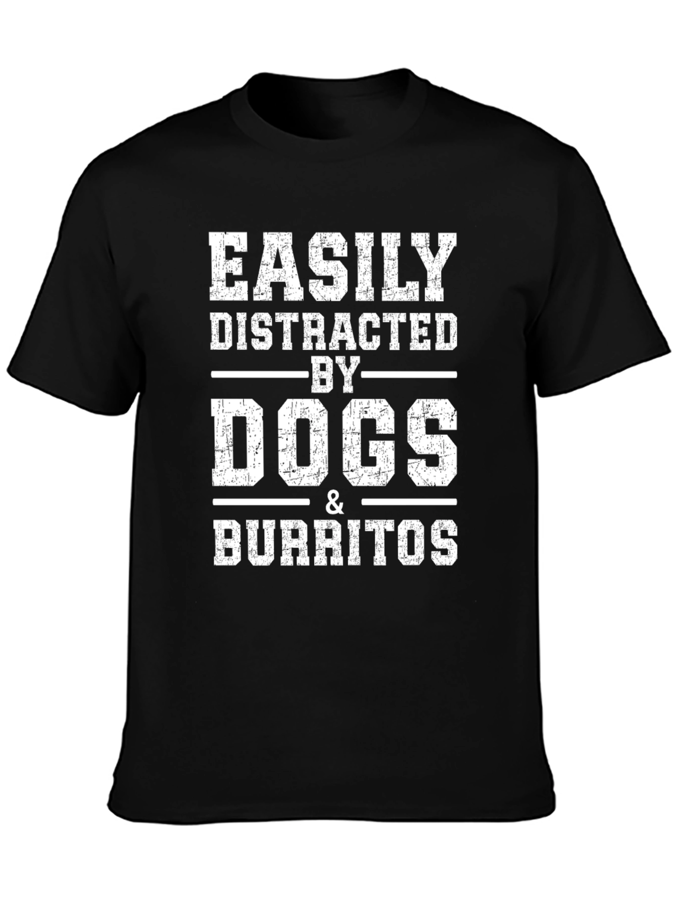 Easily Distracted by Dogs & Burritos Graphic Tee