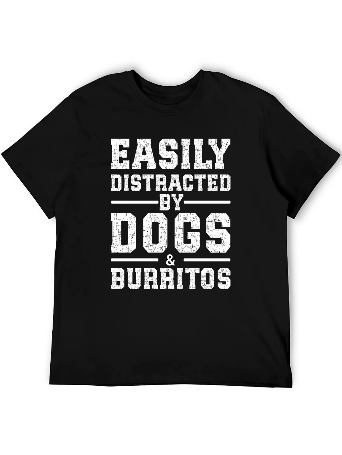 Easily Distracted by Dogs & Burritos Graphic Tee