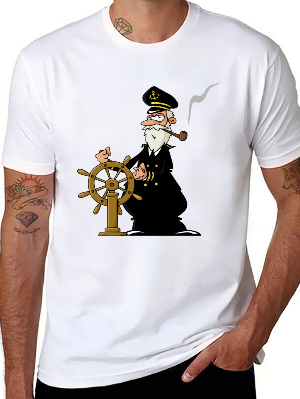 Captain Cartoon Graphic Tee