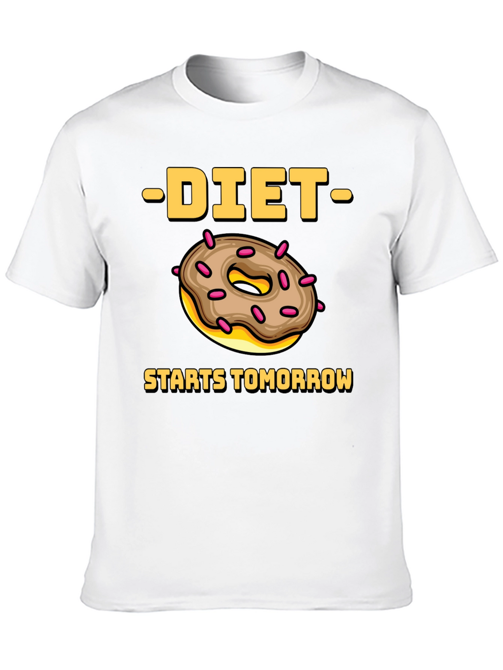 Diet Starts Tomorrow Donut Graphic Tee