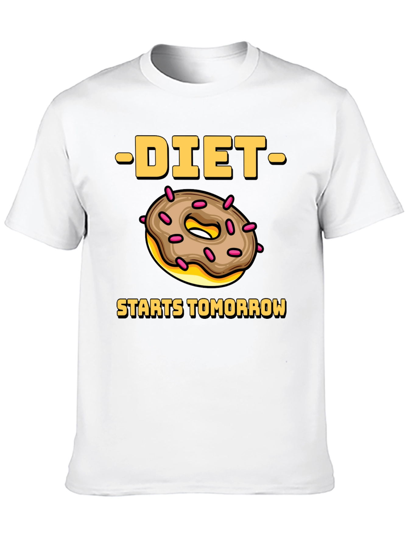 Diet Starts Tomorrow Donut Graphic Tee