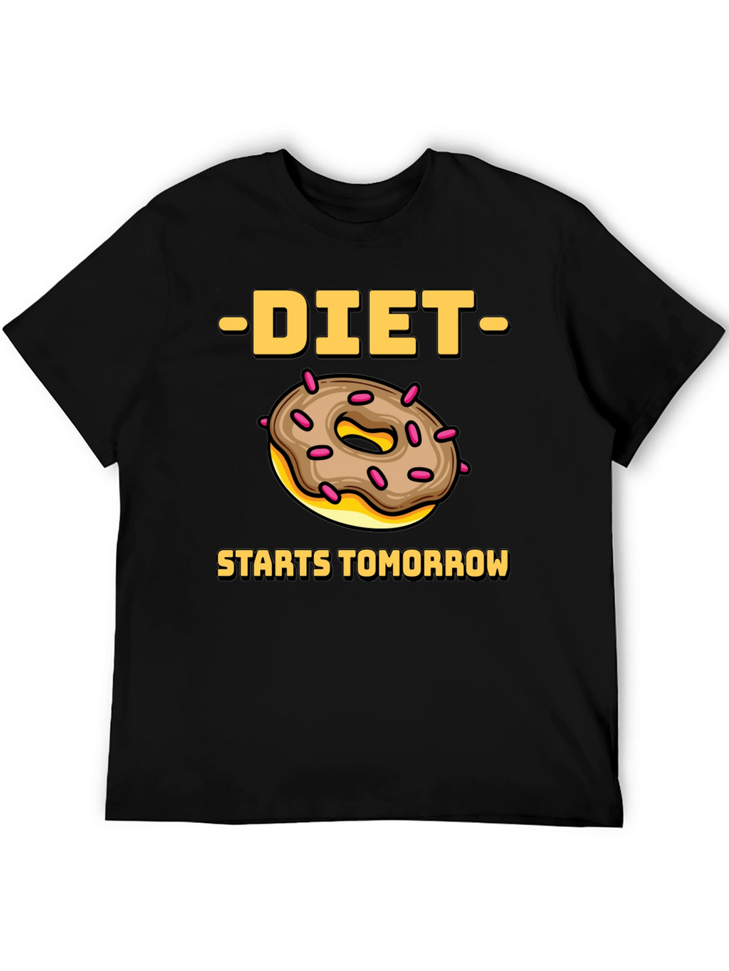 Diet Starts Tomorrow Donut Graphic Tee