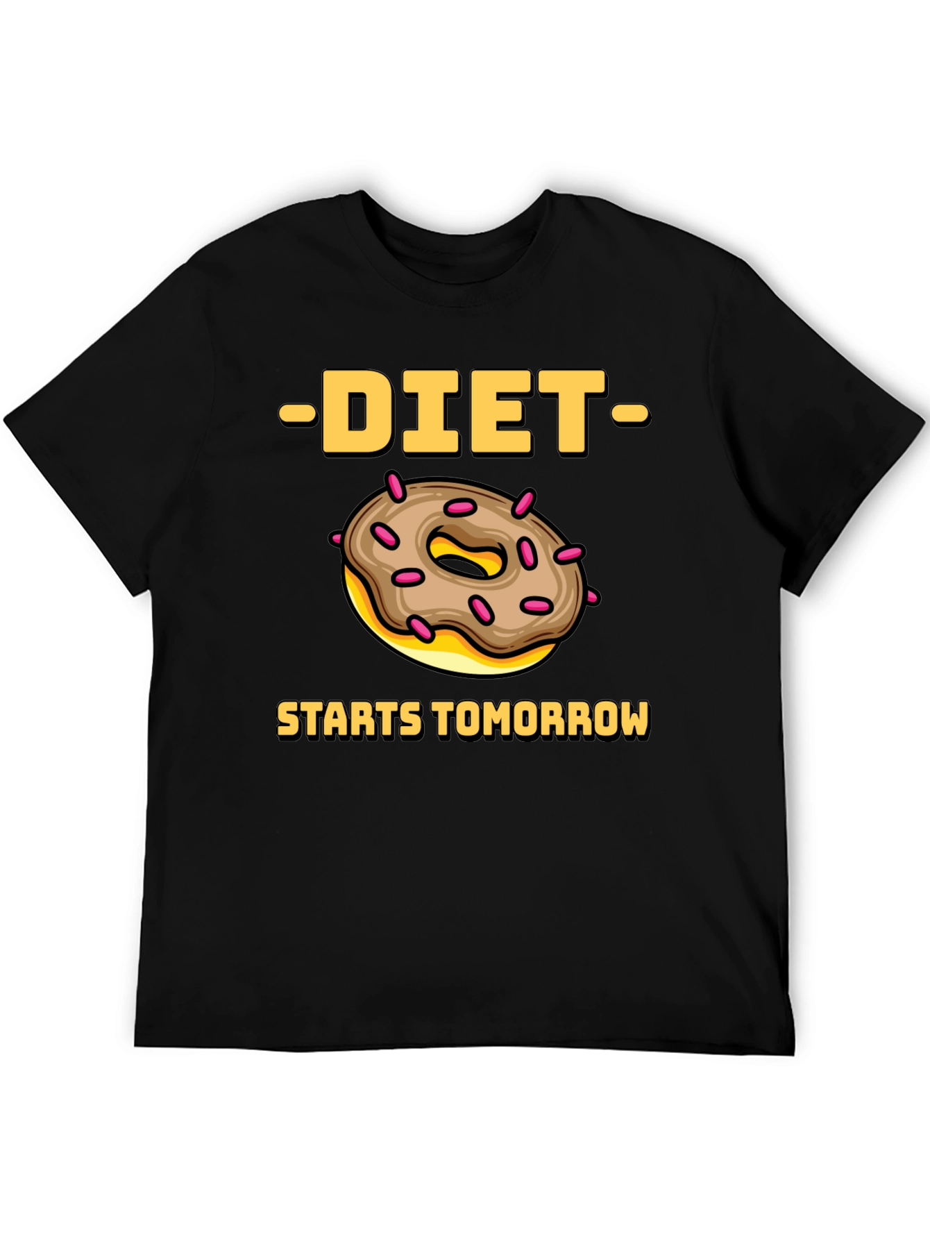 Diet Starts Tomorrow Donut Graphic Tee