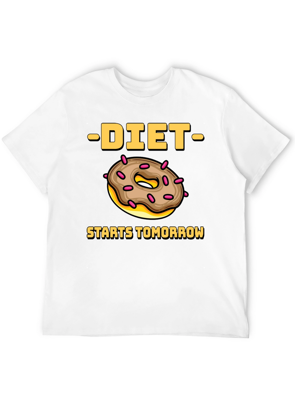Diet Starts Tomorrow Donut Graphic Tee