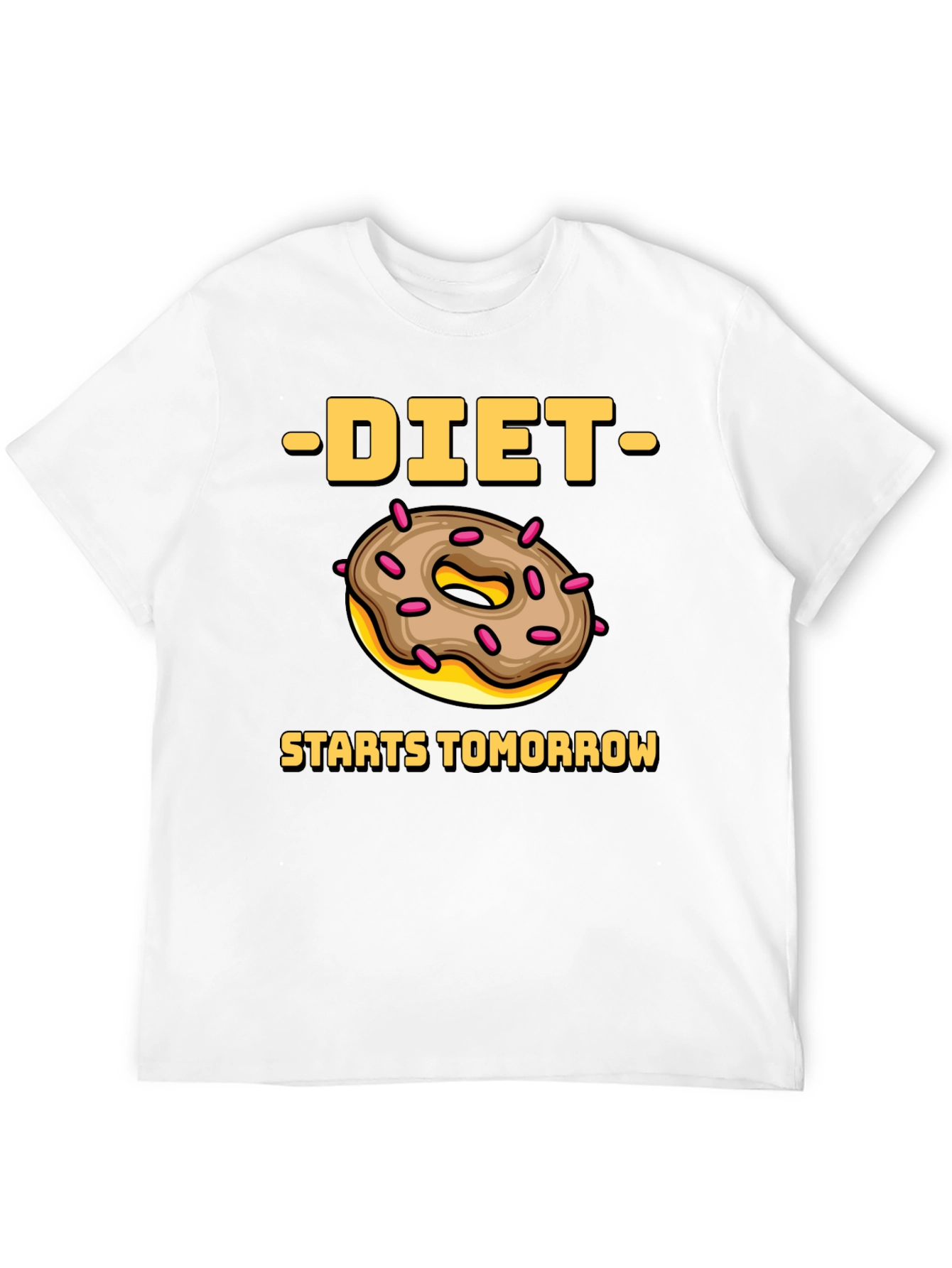 Diet Starts Tomorrow Donut Graphic Tee