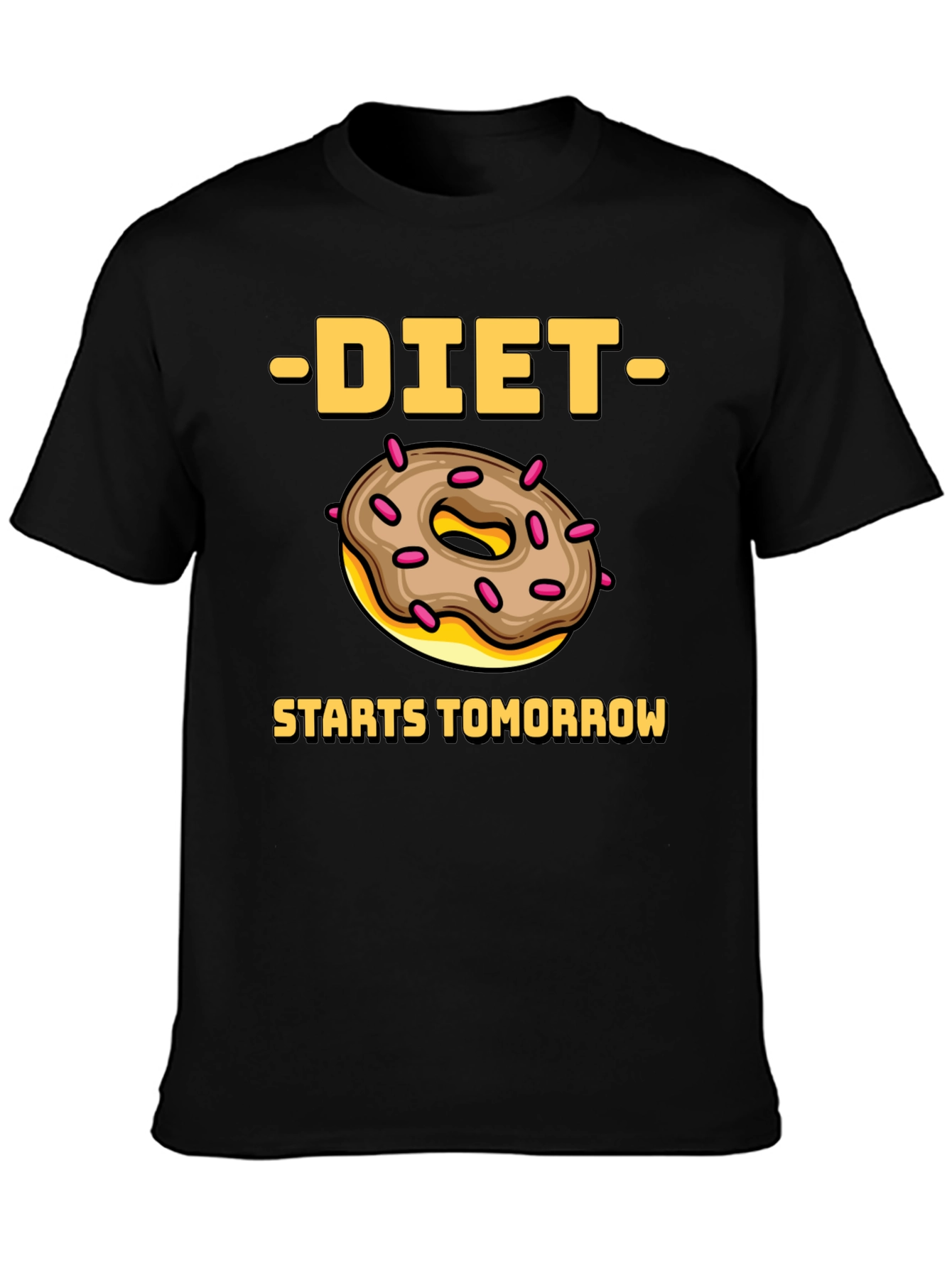 Diet Starts Tomorrow Donut Graphic Tee
